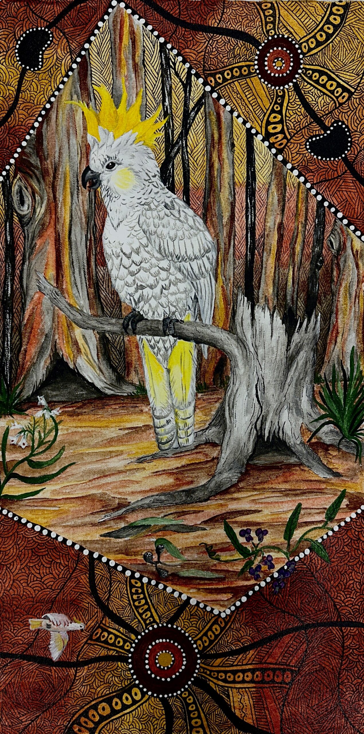 The Cockatoo 58 The Cockatoo - Painting - Bea Nambooka Edwards
