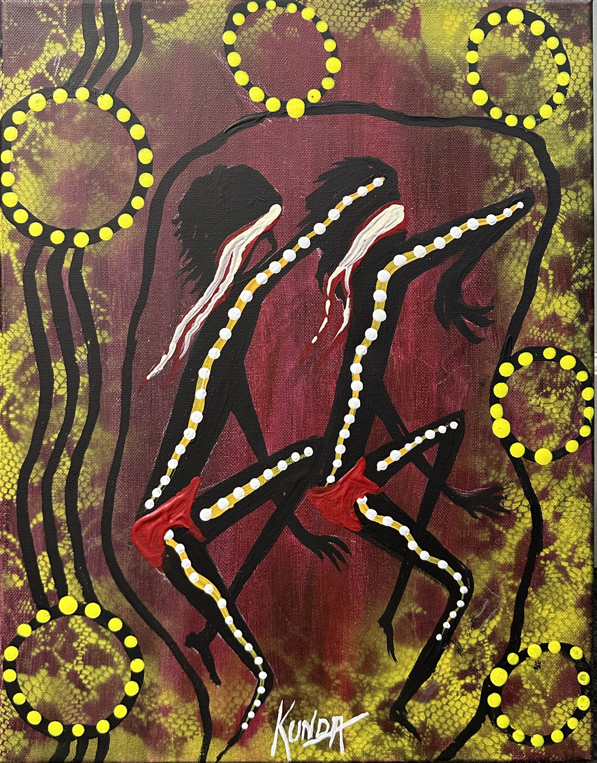 Dancing 217 Dancing - Painting - Graeme Beamish-Boddington