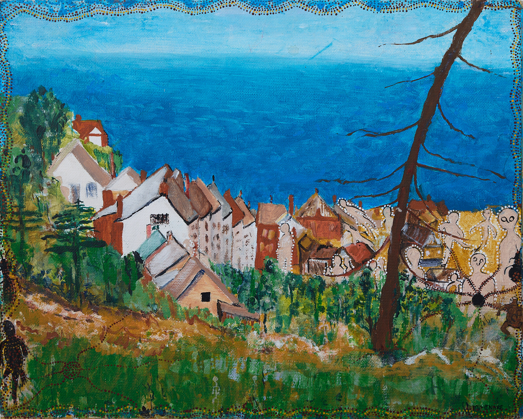 Out of Sight, Spirits Live On (Olivers Hill, Frankston) 80 Out of Sight, Spirits Live On (Olivers Hill, Frankston) - Painting - Marice Henare