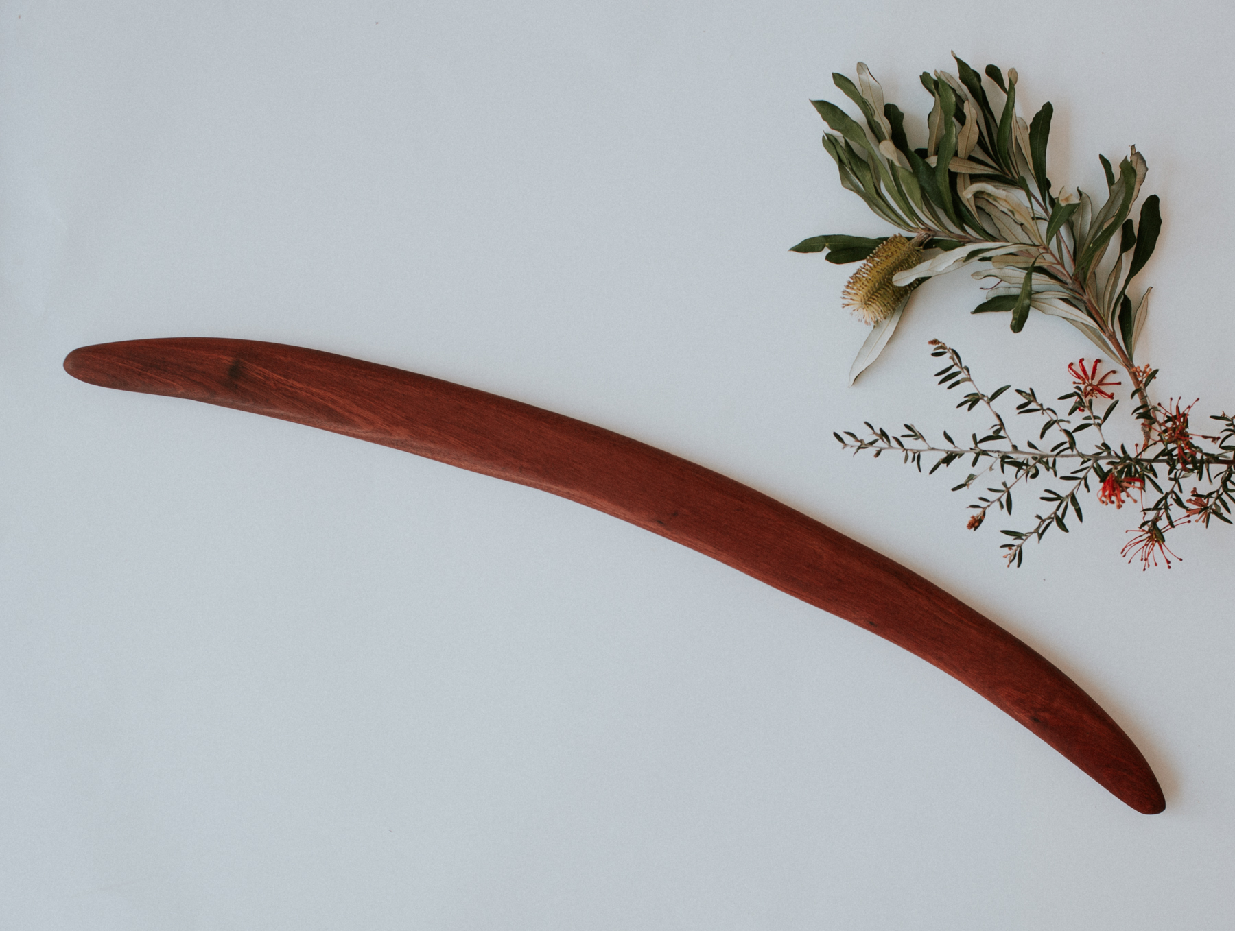 Red Gum Boomerang 258 Red Gum Boomerang - Cultural Items - Kevin Williams