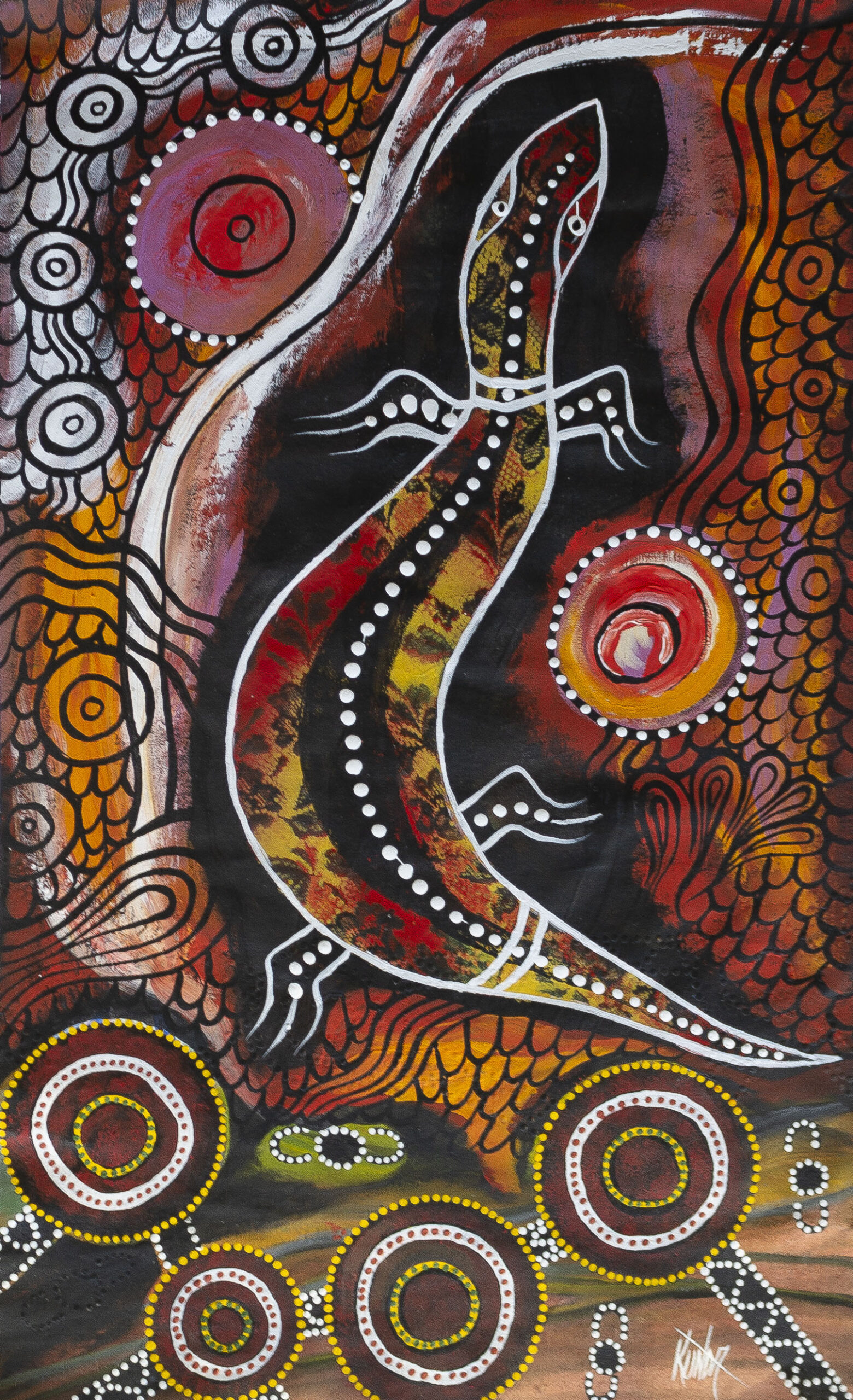 Lizard Meeting Place 222 Lizard Meeting Place - Paintings - Graeme Beamish-Boddington