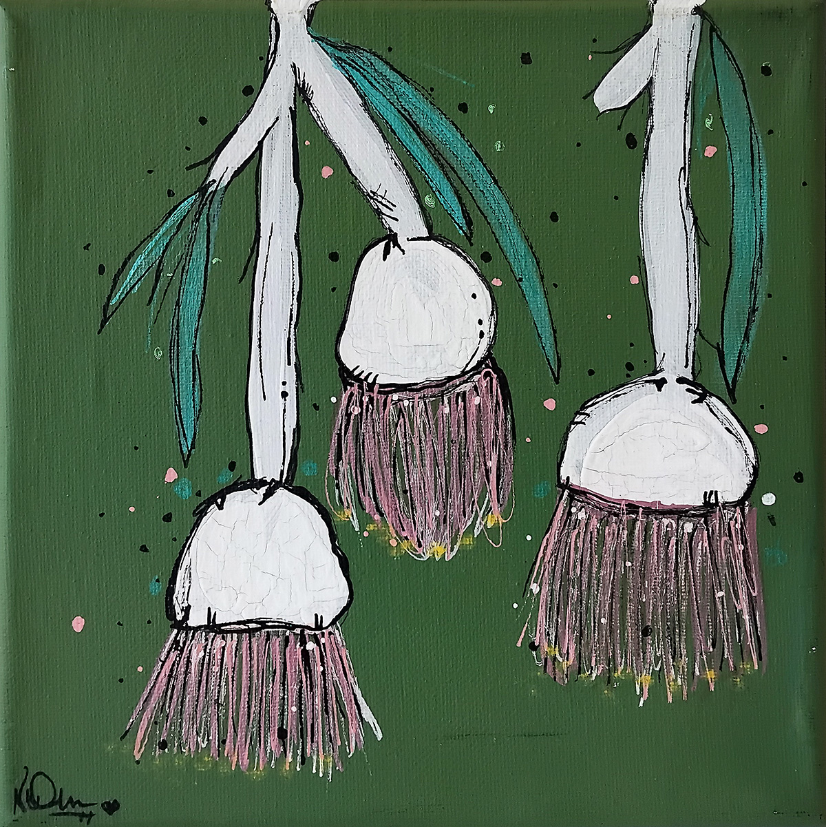 Native Gumnuts 1 150 Native Gumnuts 1 - Paintings - N'Dene Riley