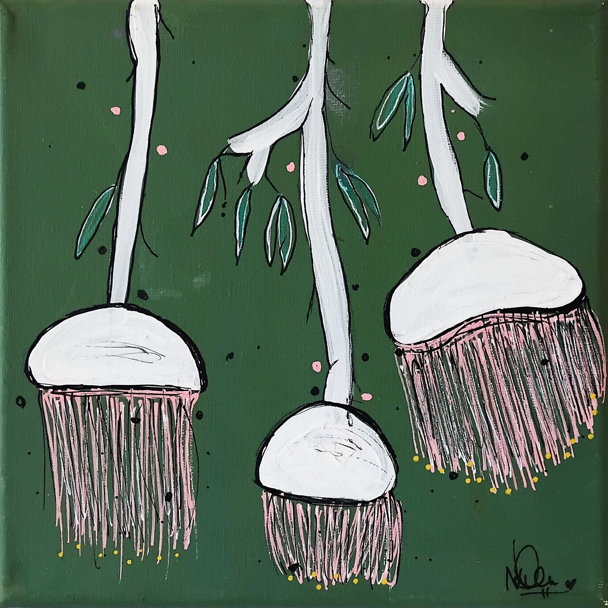 Native Gumnuts 2 145 Native Gumnuts 2 - Paintings - N'Dene Riley