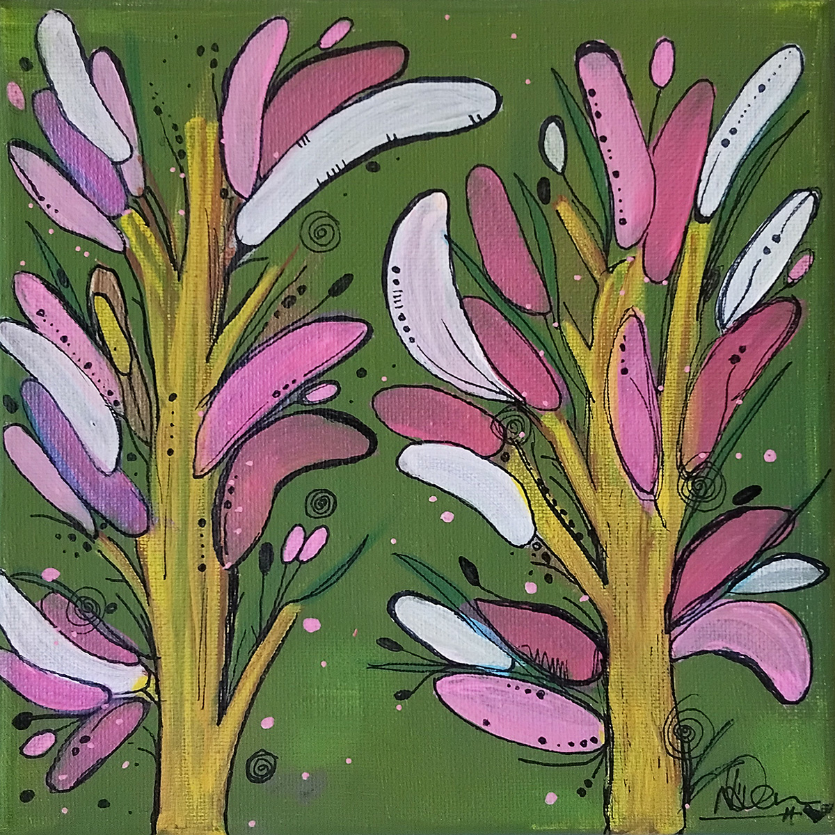 Kangaroo Paw 4 2 Kangaroo Paw 4 - Paintings - N'Dene Riley