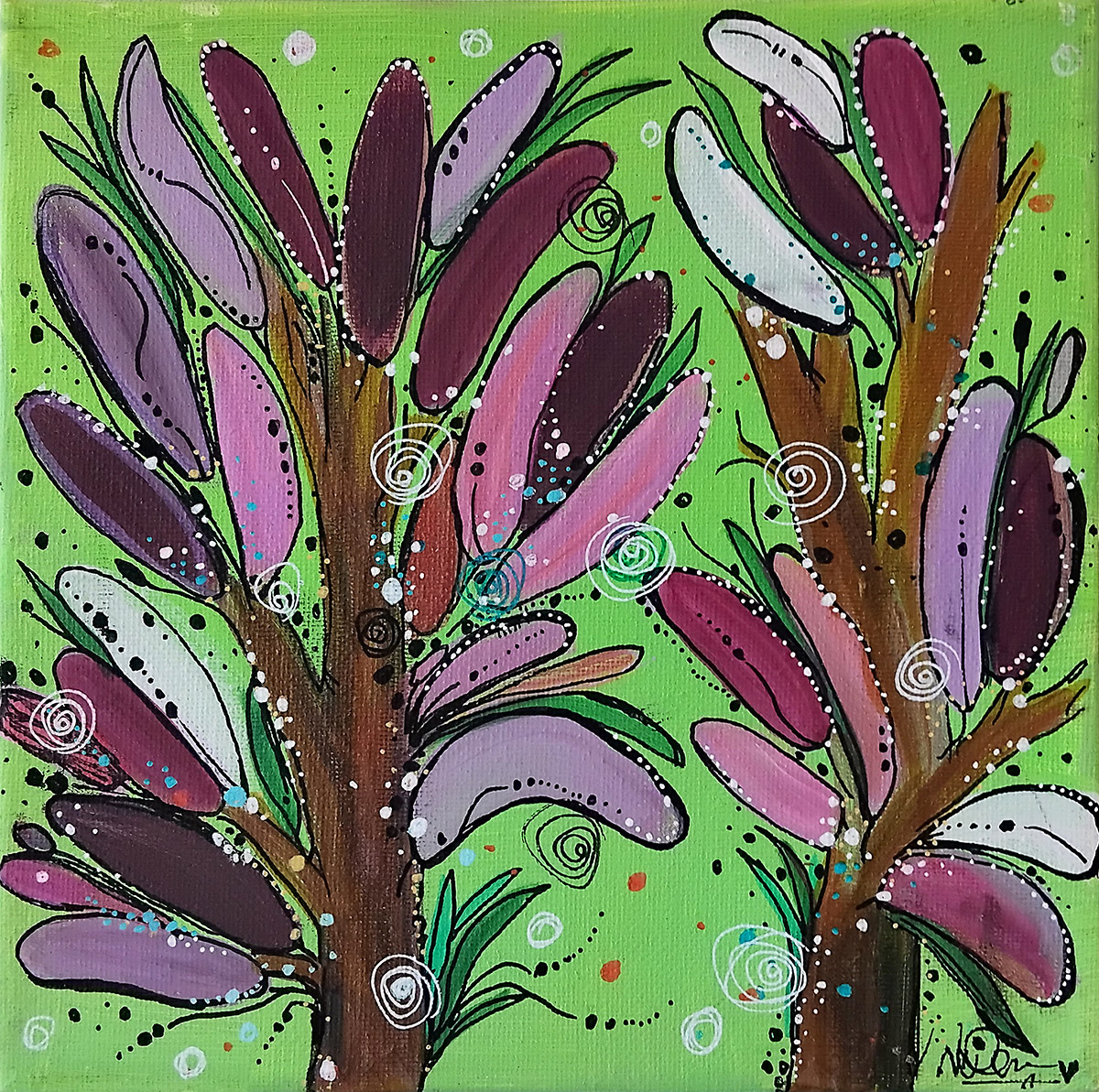 Kangaroo Paw 5 2 Kangaroo Paw 5 - Paintings - N'Dene Riley