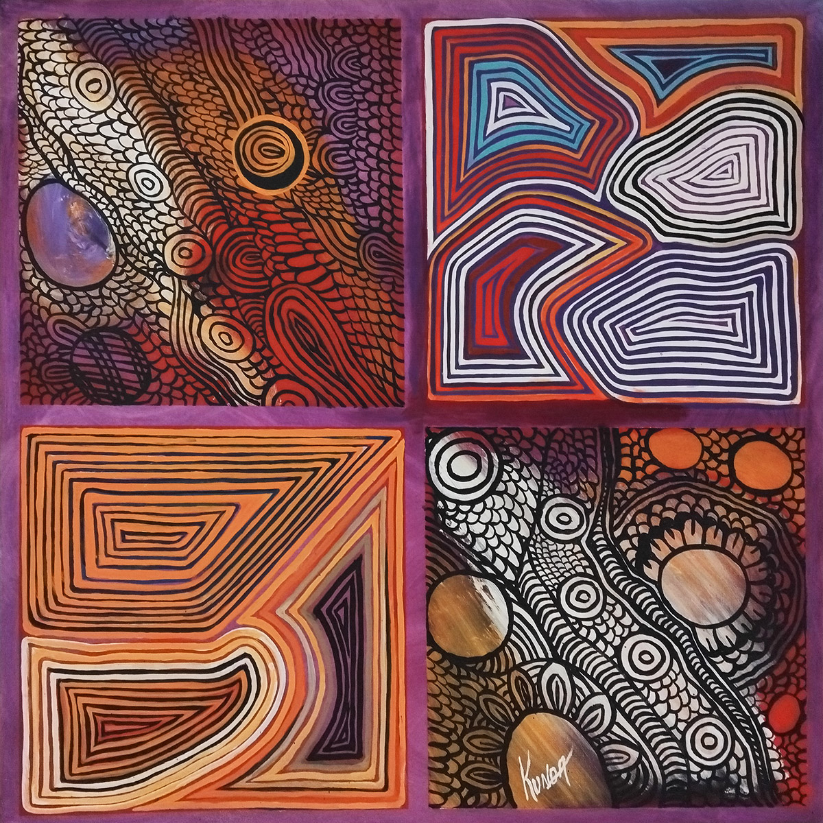 Meeting Trails 250 Meeting Trails - Paintings - Graeme Beamish-Boddington