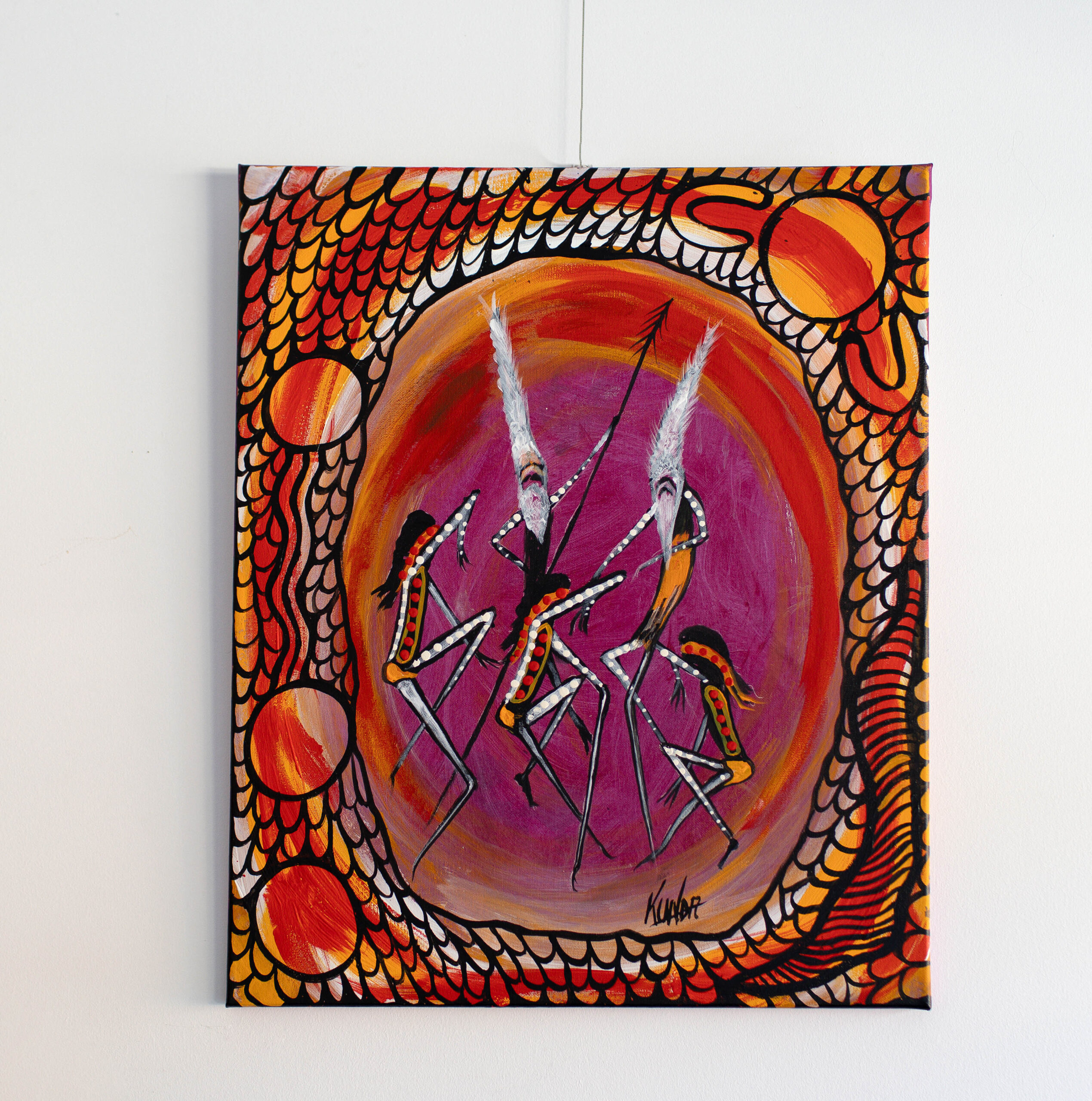 Dancing Corroboree 221 Dancing Corroboree - Paintings - Graeme Beamish-Boddington