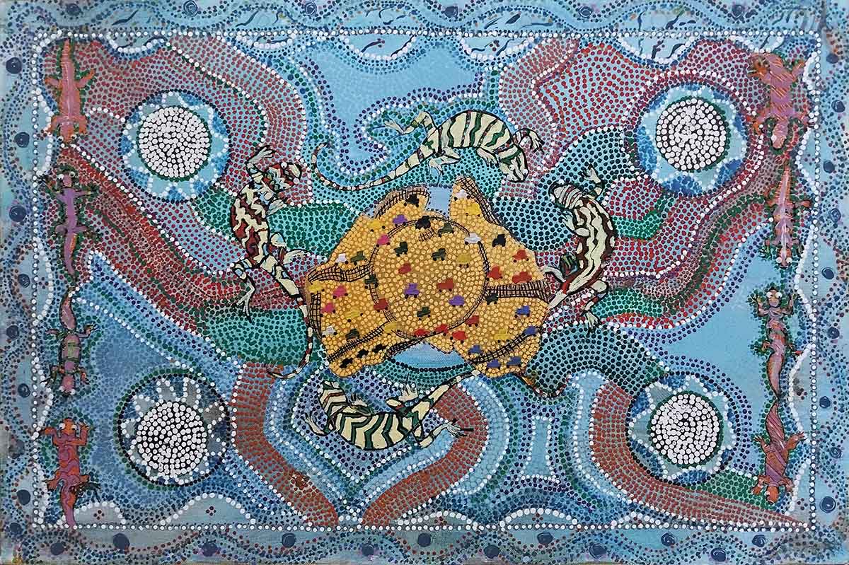 Fringe Dwellers on the Edge 82 Fringe Dwellers on the Edge - Paintings - Marice Henare