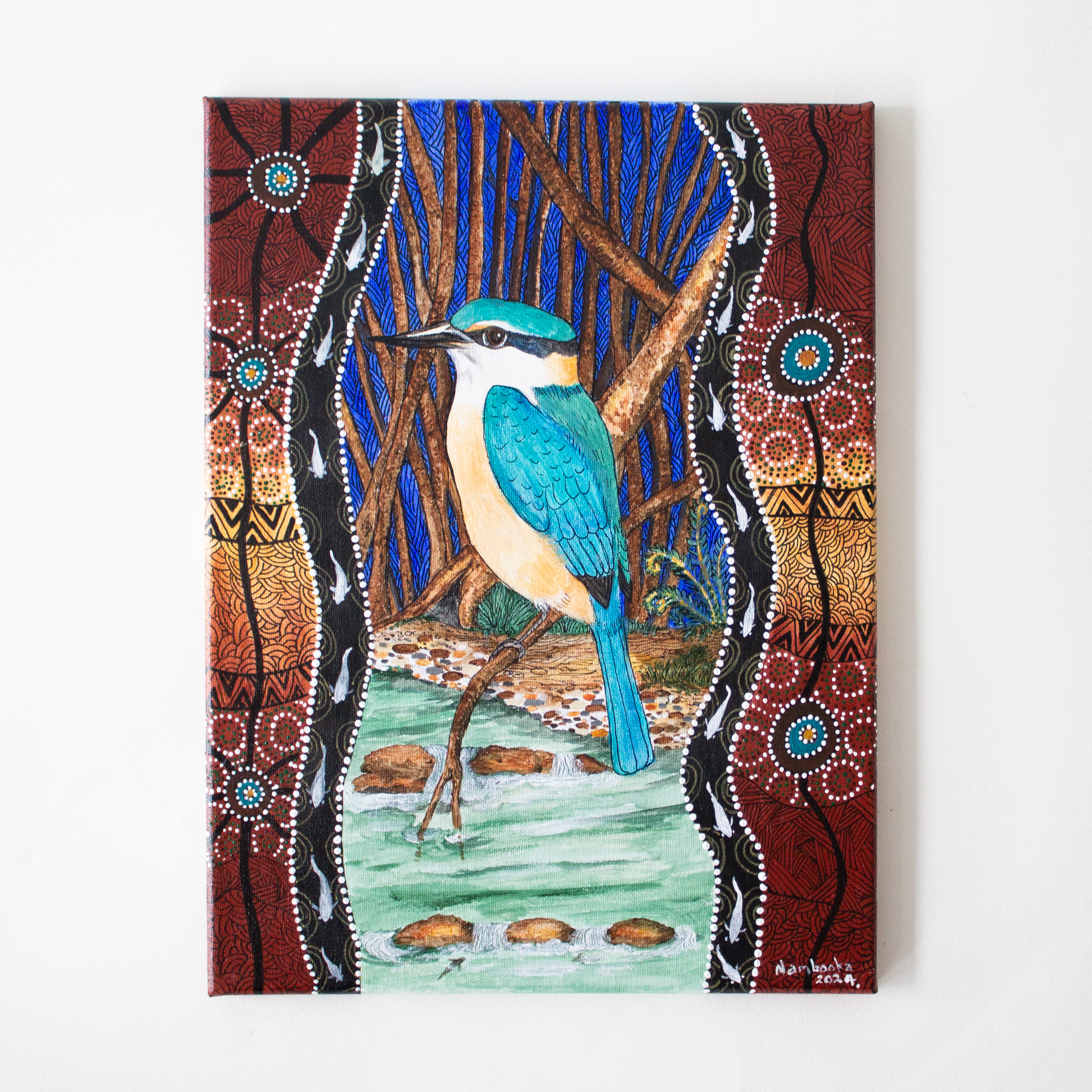 The Kingfisher - Paintings - Bea Nambooka Edwards