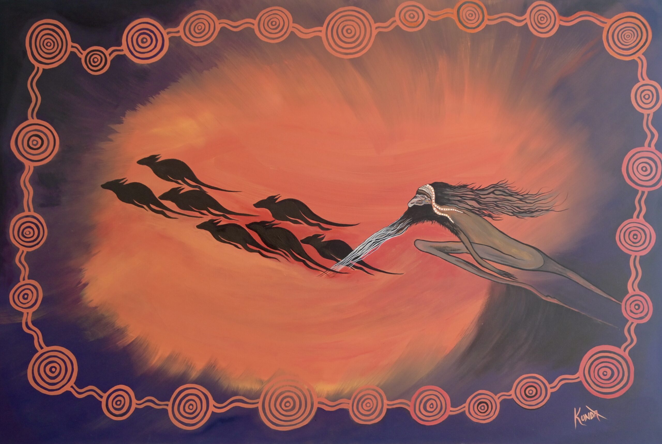 Jin.ga (Spirit Man) 238 Jin.ga (Spirit Man) - Paintings - Graeme Beamish-Boddington