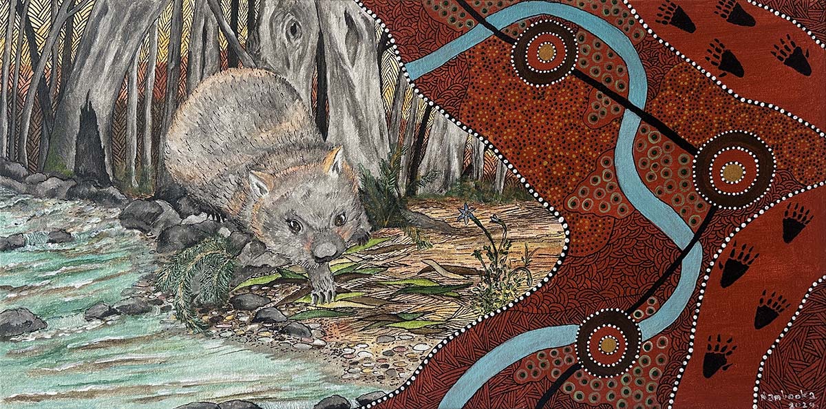 The Wombat (Naroot) 59 The Wombat (Naroot) - Paintings - Bea Nambooka Edwards