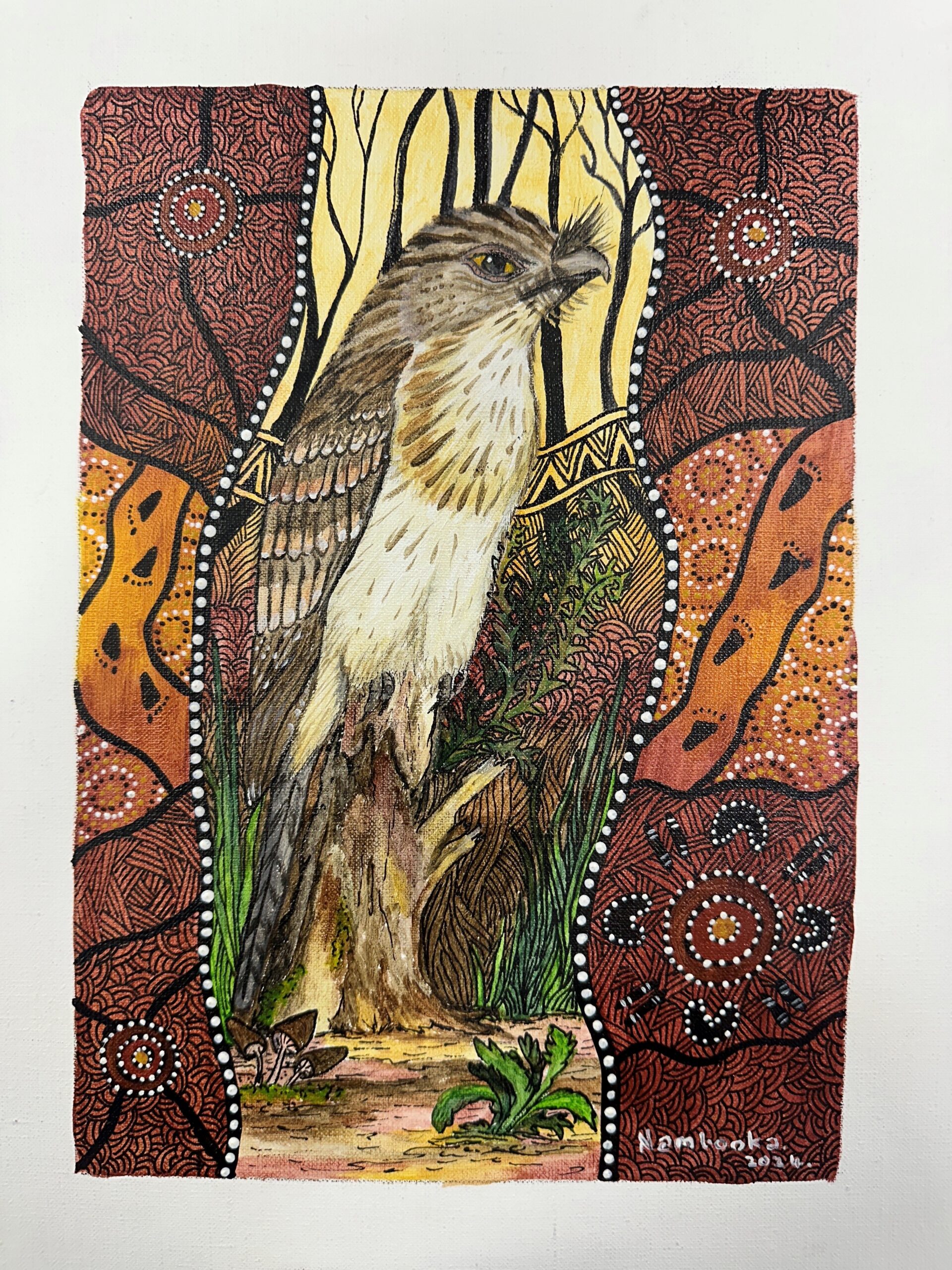 Tawny Frogmouth 68 Tawny Frogmouth - Paintings - Bea Nambooka Edwards