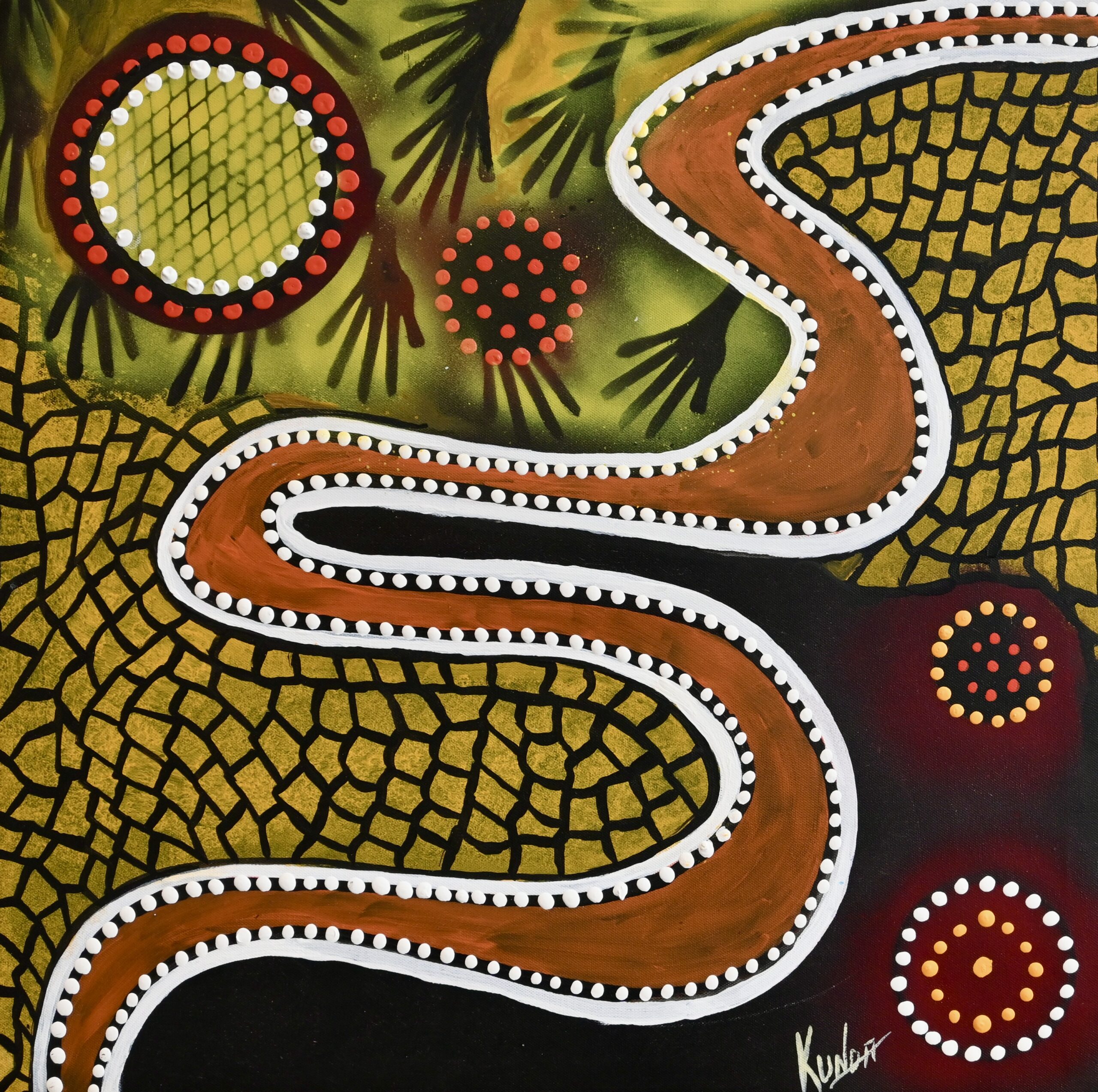 The Torryong Story, The Ovens River 246 The Torryong Story, The Ovens River - Paintings - Graeme Beamish-Boddington