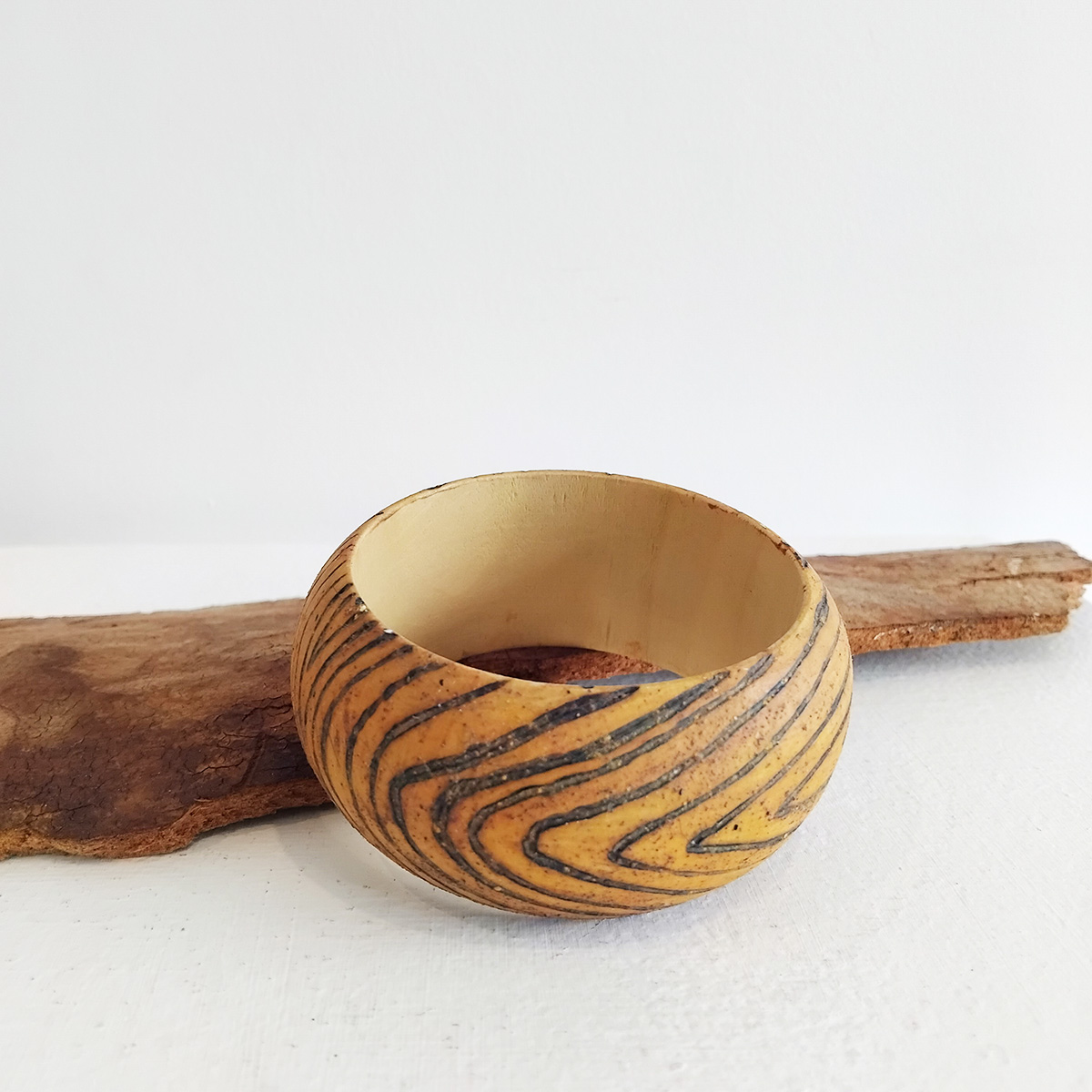 Pyrography Bracelet 189 Pyrography Bracelet - Hand-crafted Jewellery - Sammy Trist