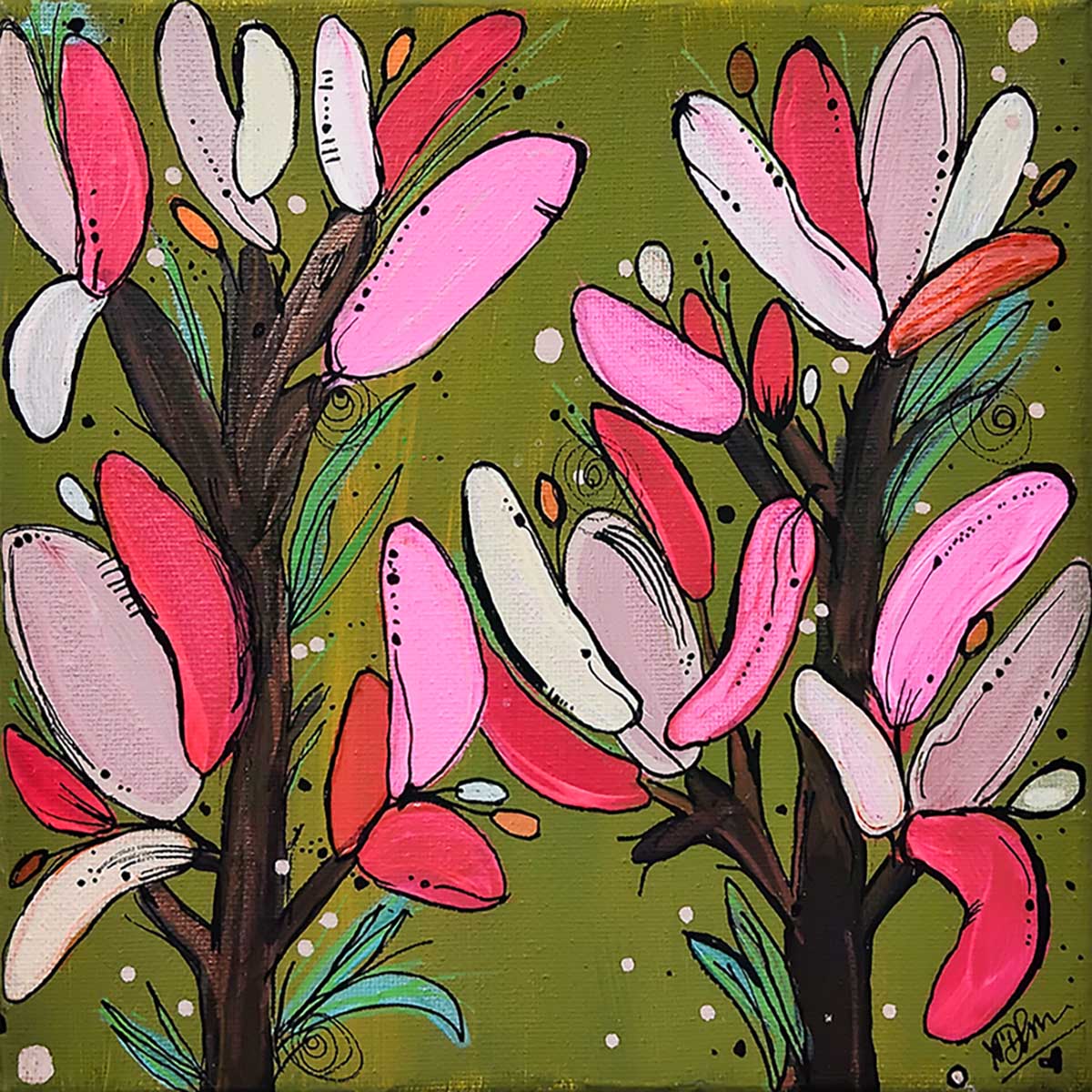 Kangaroo Paw 7 166 Kangaroo Paw 7 - Paintings - N'Dene Riley