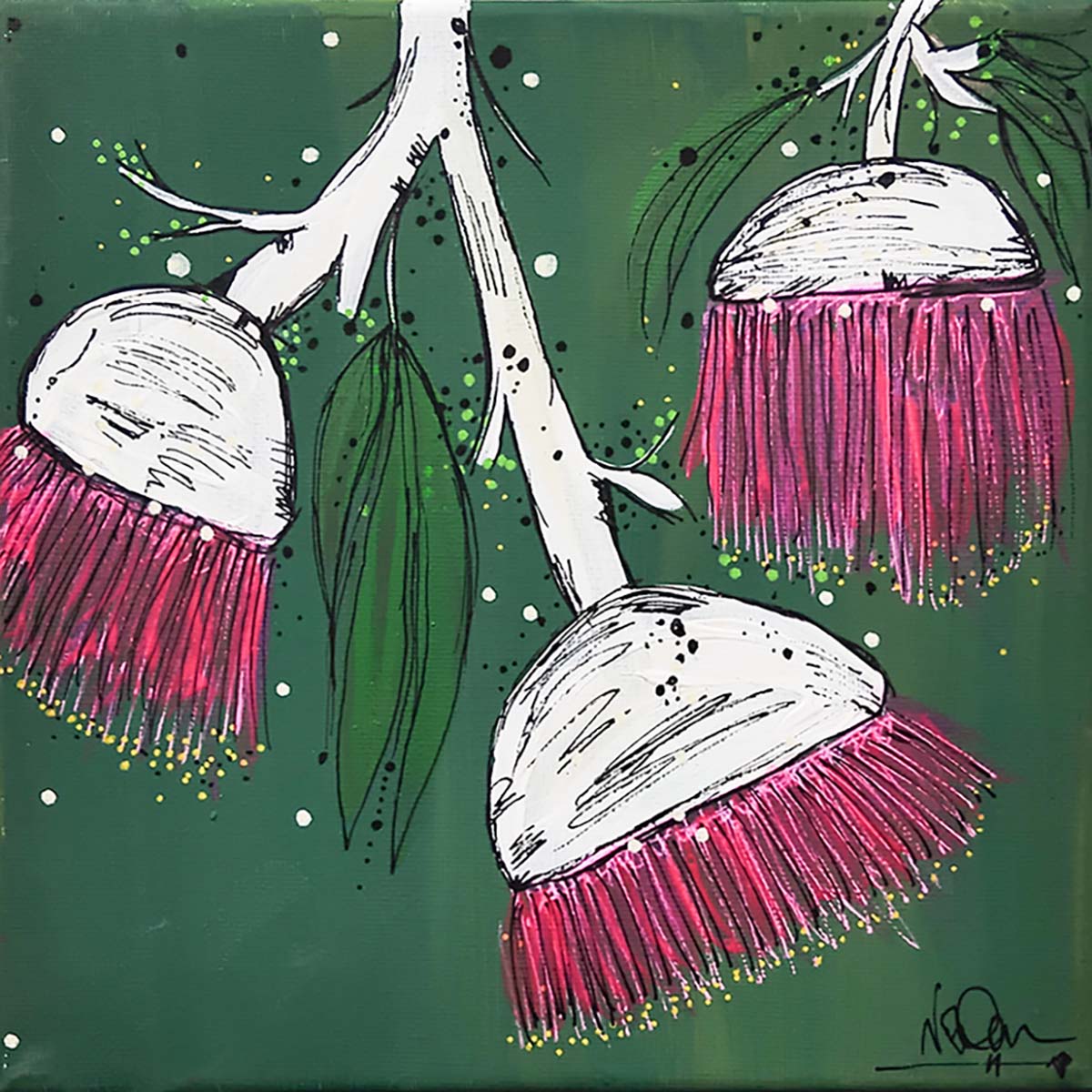 Gumnuts 3 169 Gumnuts 3 - Paintings - N'Dene Riley