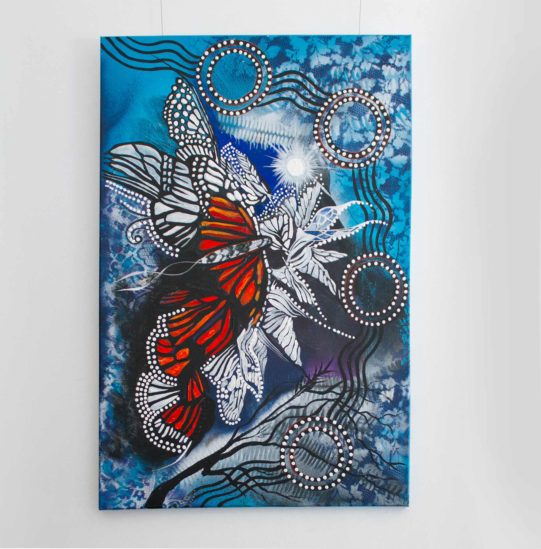 Midnight Butterflies 251 Midnight Butterflies - Paintings - Graeme Beamish-Boddington