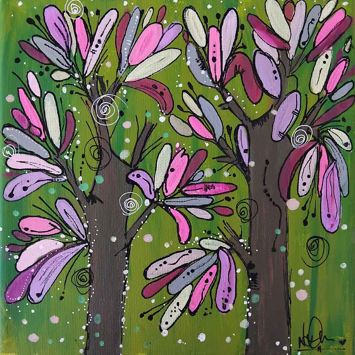 Mini Kangaroo Paw 2 176 Mini Kangaroo Paw 2 - Paintings - N'Dene Riley