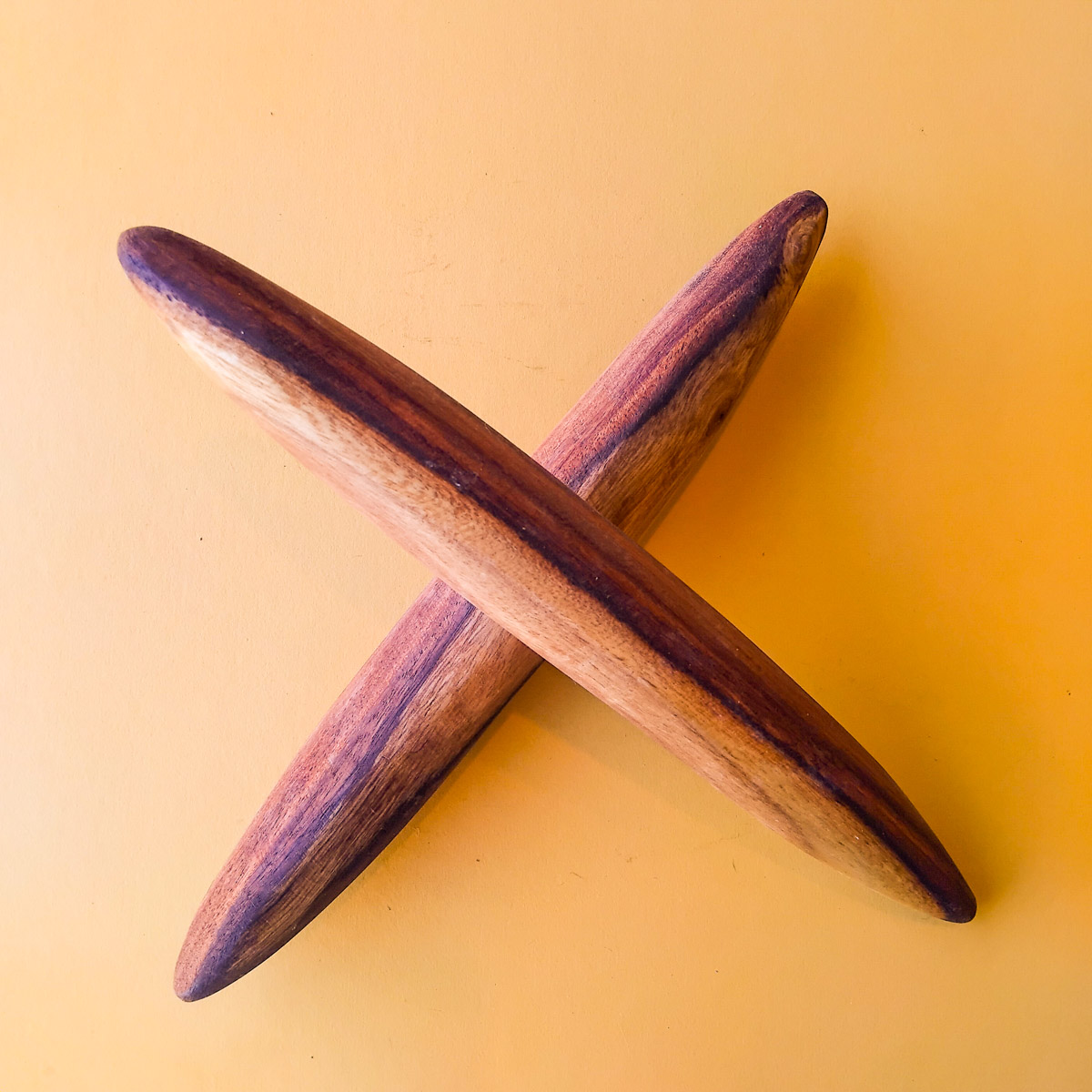 Natural Large Clapsticks 1 277 Natural Large Clapsticks 1 - Cultural Items - Uncle Kevin Williams