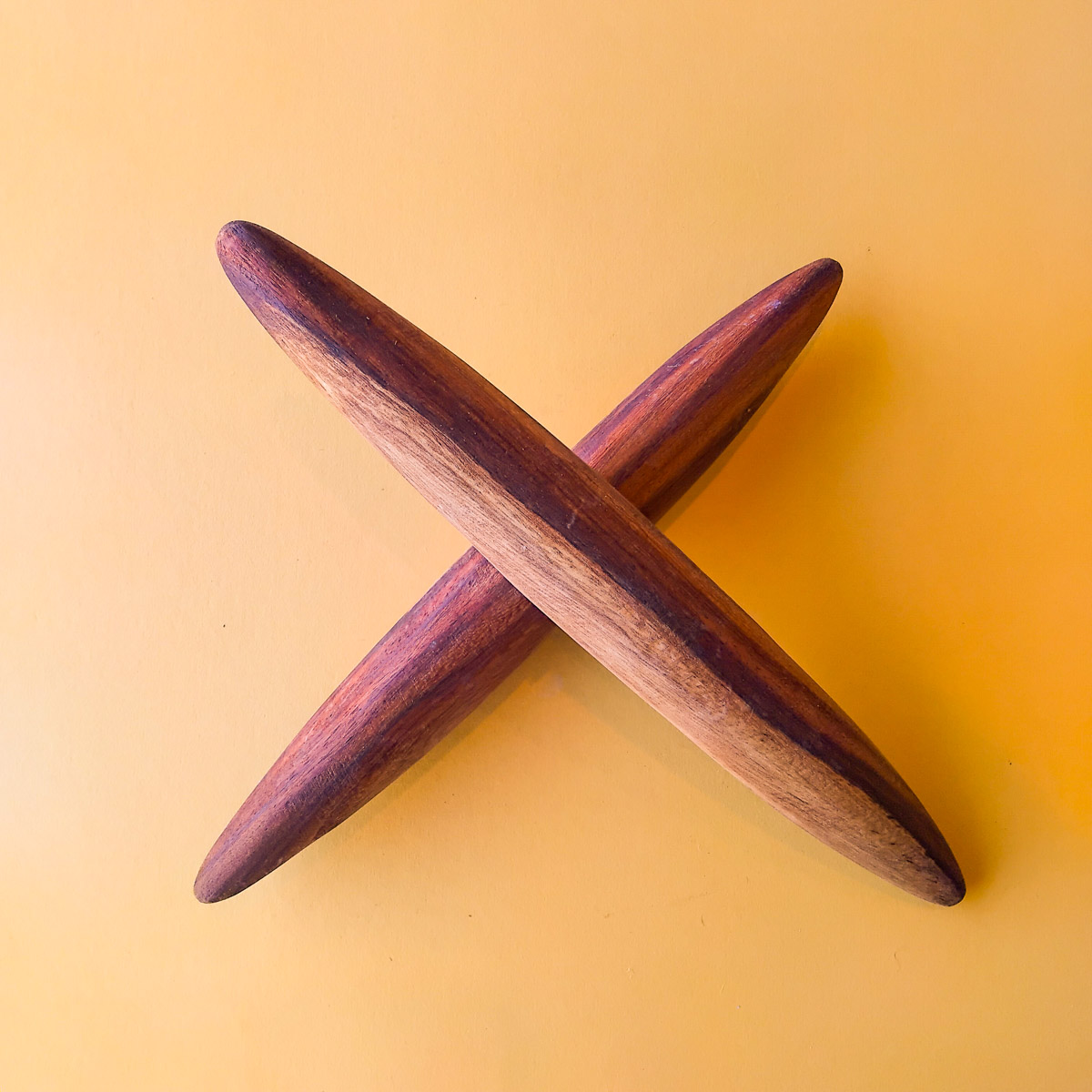 Natural Large Clapsticks 2 268 Natural Large Clapsticks 2 - Cultural Items - Uncle Kevin Williams