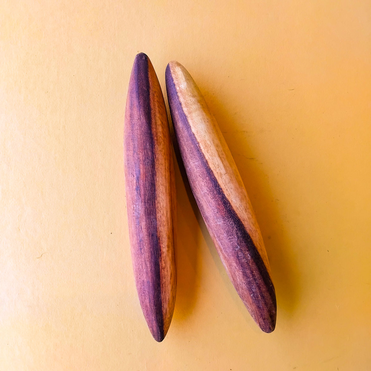 Small Natural Clapstick 2 266 Small Natural Clapstick 2 - Cultural Items - Uncle Kevin Williams