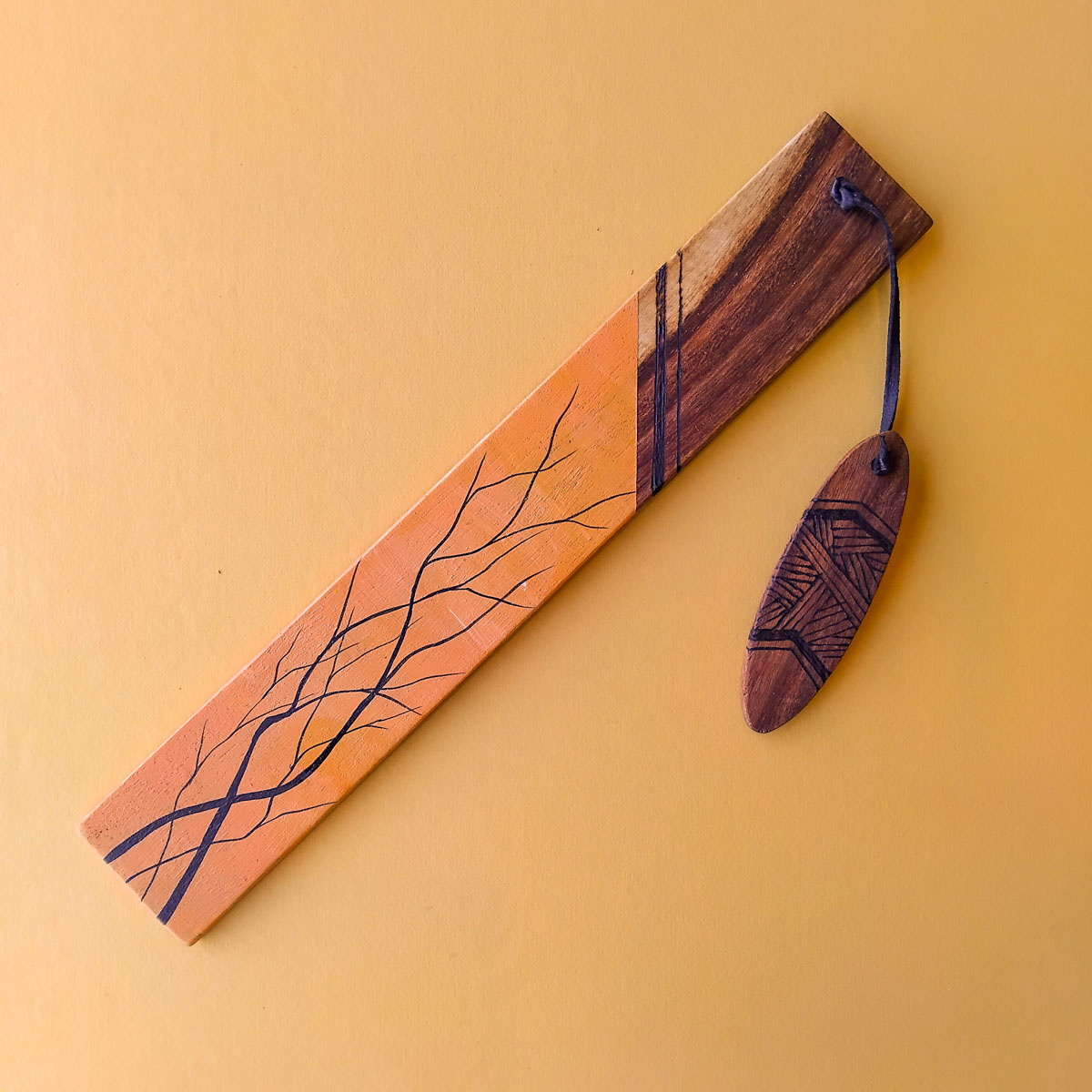 Orange Bookmark 270 Orange Bookmark - Cultural Items - Uncle Kevin Williams