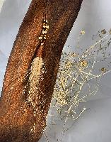 Witchy finger w glass beads, shell, feathers - Jewellery - Cassie Leatham