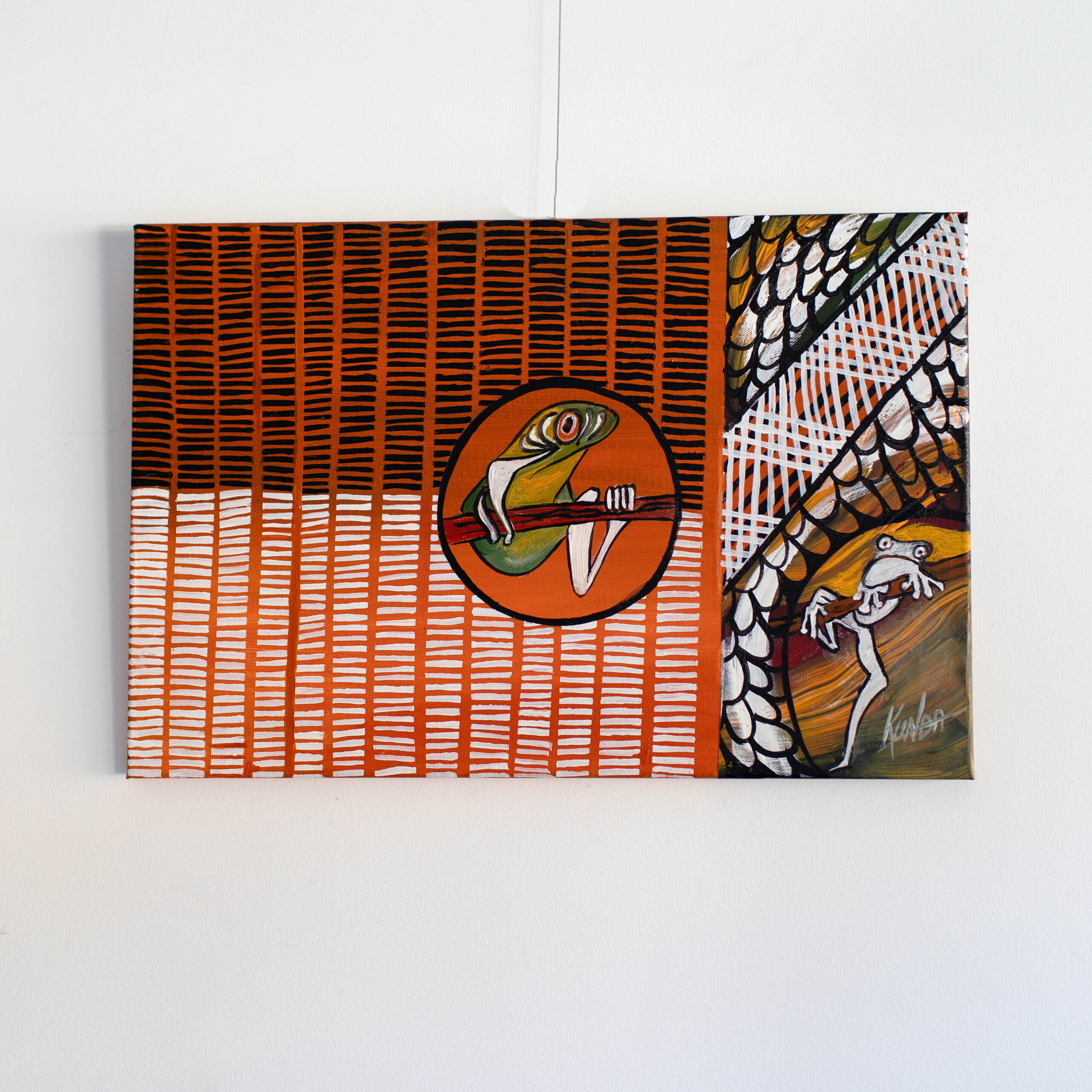 Frog in the Territory - Paintings - Uncle Beamo  Graeme Beamish-Boddington